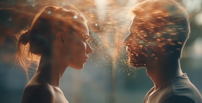 Mujer y hombre con inteligencia emocional